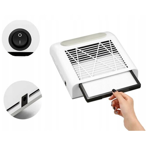  80W sesalnik in zbiralnik prahu za manikuro in pedikuro nohtov absorber Slike