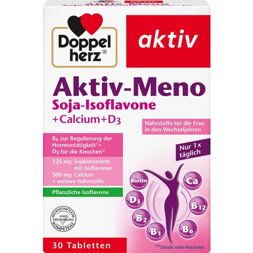  Aktiv-Meno sojini izoflavoni + kalcij + D3 - 30 tabl. Slike