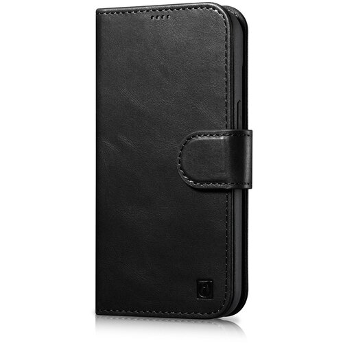 ICARER 2v1 torbica, usnjena preklopna torbica za iPhone 14 Pro Anti-RFID Oil Wax Wallet Case črna, (21522191) Cene