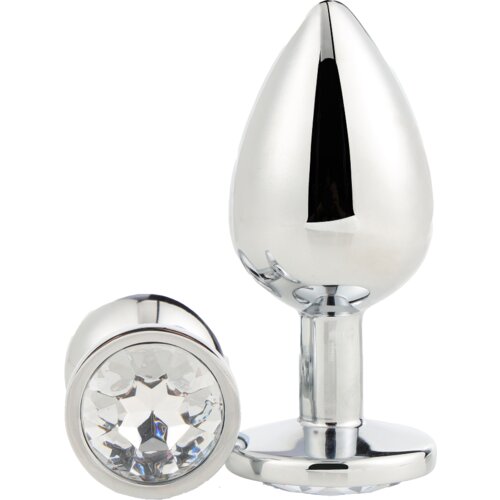 DREAMTOYS analni čep gleaming love silver small Cene