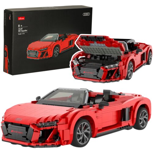  Auto na daljinsko upravljanje i sastavljanje Rastar 93800 1:14 Audi R8 Spyder - 1440 elemenata Cijene