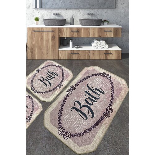 Voten multicolor bathmat set (3 pieces) Slike