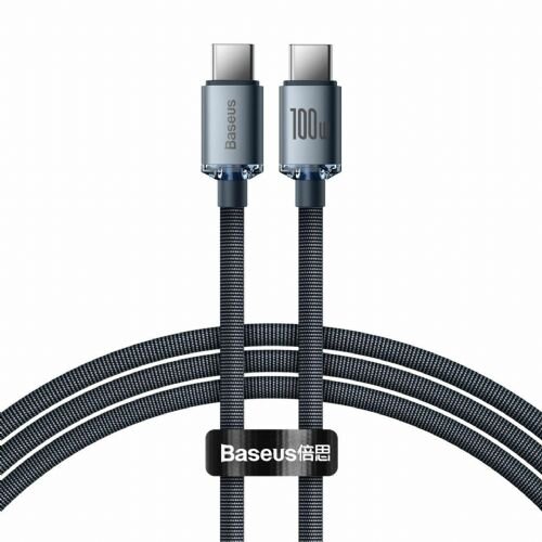 Baseus kabel USB C-C 1.2m 100W PD Crystal shine črn CAJY000601 Cene