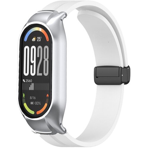 INF Silikonski nadomestni pa&amp;scaron;ček Xiaomi Band 8 z magnetno zaponko White, (5000505952) Slike