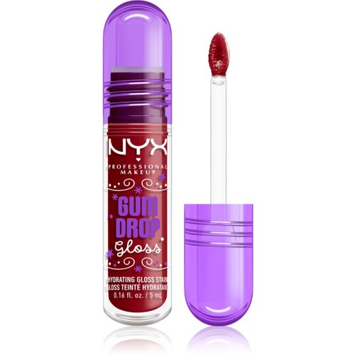 NYX Professional Makeup Gingerbaddie Land Gum Drop sijaj za ustnice odtenek 03 Cranberry Splash 1 kos Slike