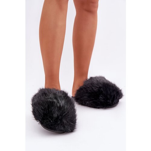 Women's Fur Slippers Black Wladisa Cijene