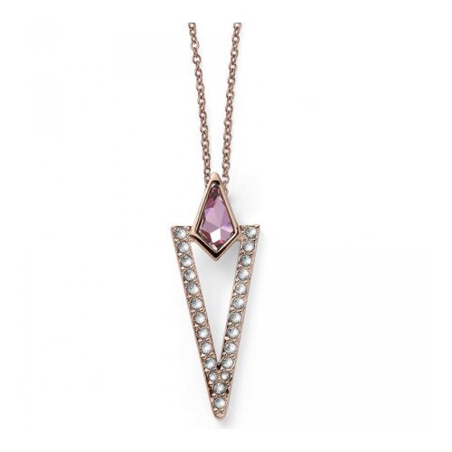 Ženski oliver weber locate rosegold antique pink lanČiĆ sa swarovski kristalnim priveskom ( 12031rg.920 ) Slike