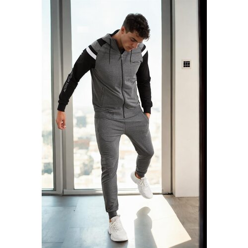 Dewberry 82501 Mens Tracksuit Set-ANTHRACITE Cene