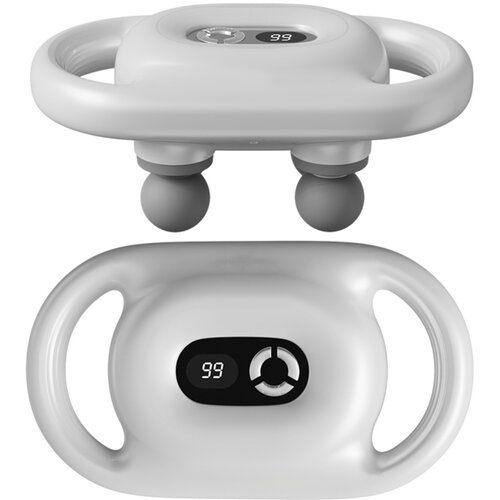 INF Prenosna masažna pi&scaron;tola &mdash; 4 glave, &scaron;četkani motor USB polnjenje White, (5000283022) Cene