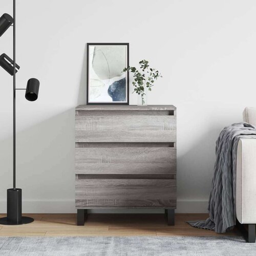  Komoda sivog hrasta sonome 60x35x70 cm od konstruiranog drva Cijene