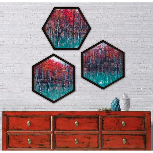 Wallity uramljena slika 6GEN955656, 35x35 cm, 3 dela Slike