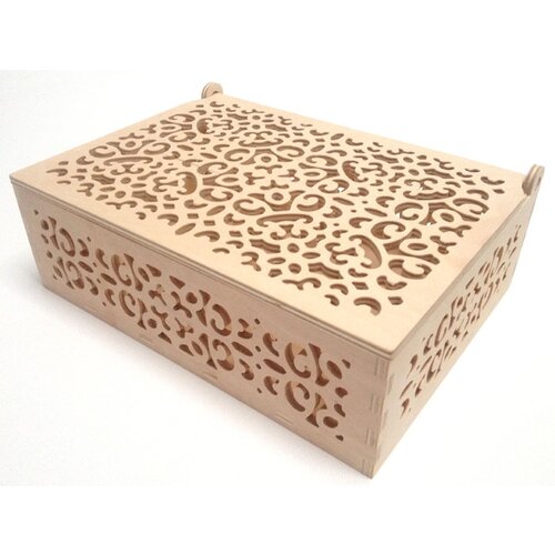  Izrezbarena kutija za decoupage - velika 232 x 172 x 82 mm (dekupaž na) Slike
