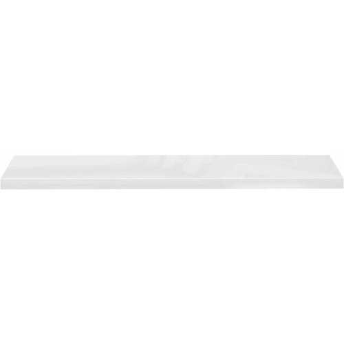  Plutajuće zidne police 2 kom sjajne bijele 120x23,5x3,8 cm MDF Slike