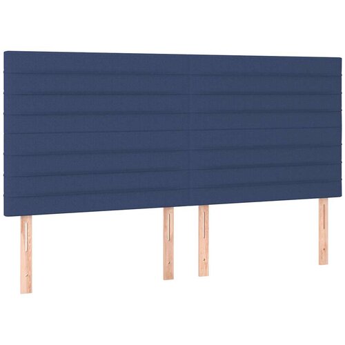  Krevet s oprugama i madracem plavi 160x200 cm od tkanine Slike