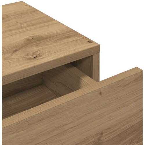 VidaXL zidna polica s ladicama umjetnički hrast 80x33x17 cm - hrast artisan 80 x 33 x 17 cm 1 Slike