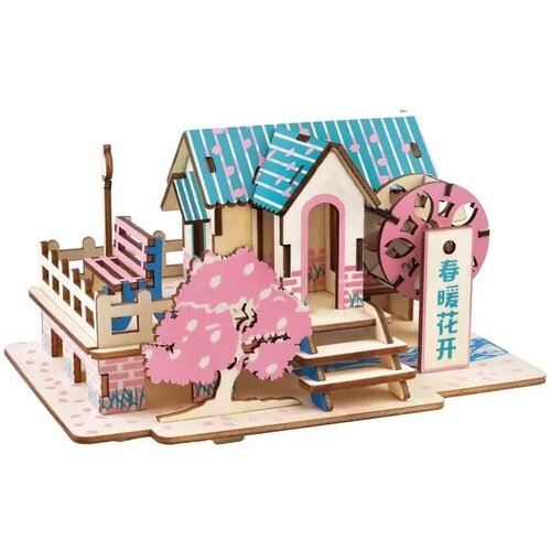 CarolijaShop 3d eko drvena puzzle - PROLEĆNA VILA Slike