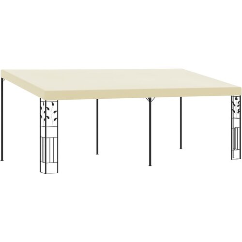 VidaXL paviljon za namestitev na steno 6x3x2,5 m krem Slike