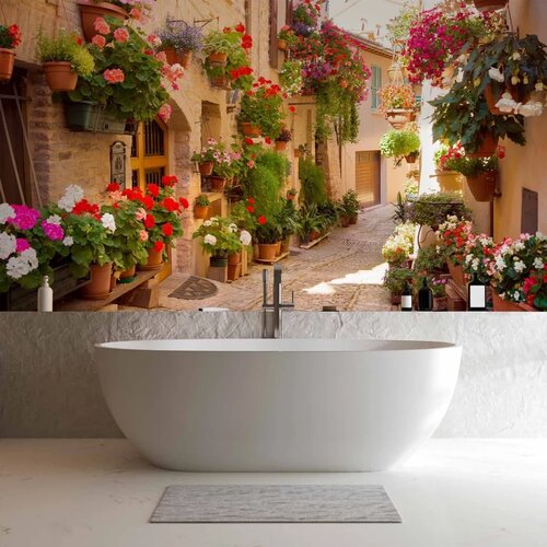  Foto tapeta - The Alley in Spello (Italy) 100x70 Vodootporna Slike