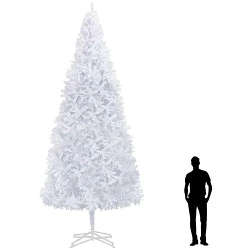 vidaXL Umjetno božićno drvce 500 cm bijelo
