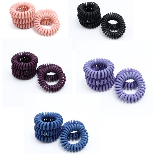 INF Spiralni močni gumijasti elastični trak za lase 5-delni Multicolor1, (21732401) Slike