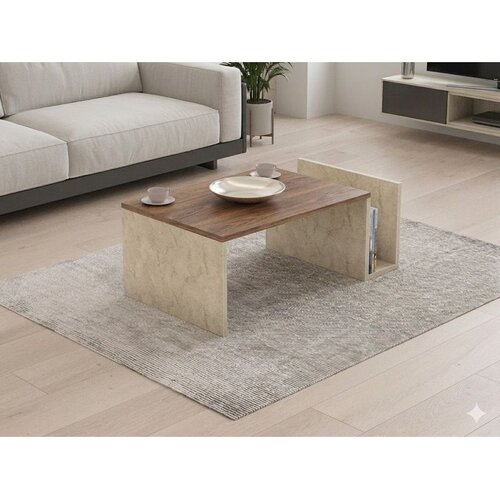 Hanah home klub sto Memo, 86,8 cm, travertin / orah Venezia Cene