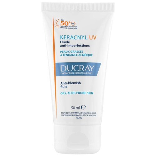Ducray keracnyl uv fluid spf50+, 50ml Cene