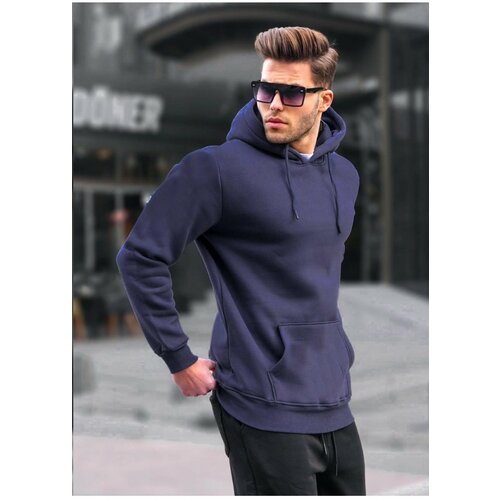 Madmext Sweatshirt - Dark blue - Regular fit Slike