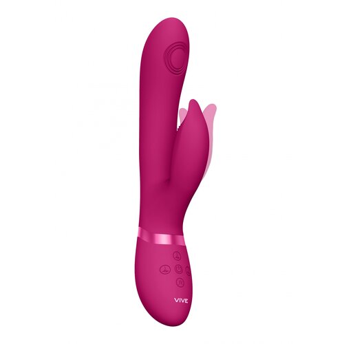 VIVE Aimi Pulse Wave &amp;amp; Vibrating G-Spot Rabbit Pink Slike