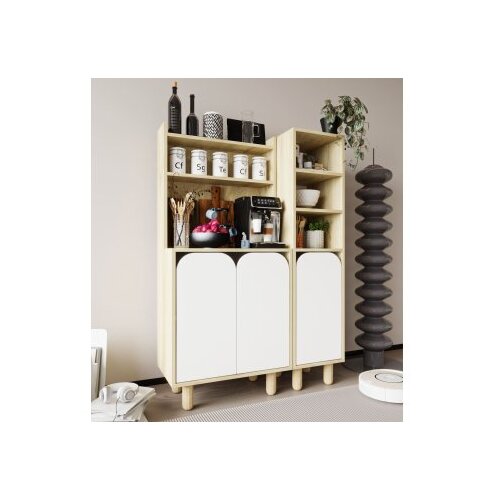 Hanah home višenamenska polica parma 3 sapphire hrast white Cene