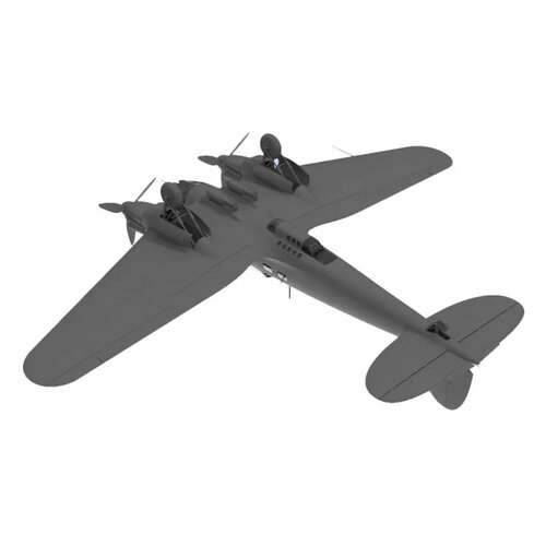 ICM model kit aircraft - he 111H-6 north africa wwii german bomber 1:48 Slike