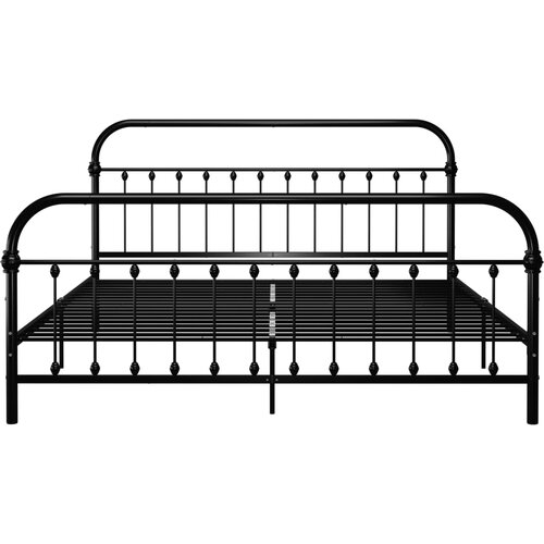  Okvir za krevet crni metalni 180 x 200 cm Slike