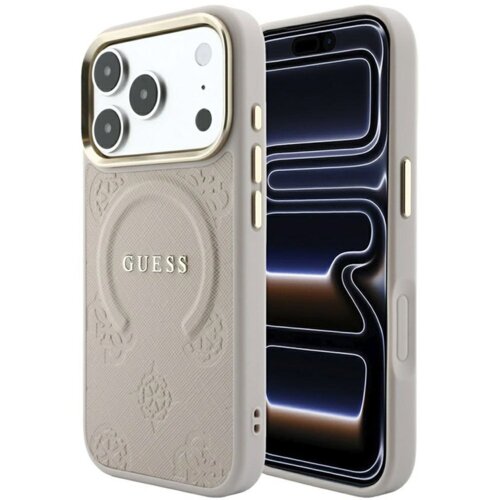 SAS CG MOBILE Maska Guess Saffiano Peony & Ring MagSafe za iPhone 17 Pro Max/ 18 Pro Max roze Cene