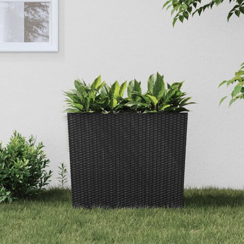 vidaXL Korito z odstranljivo notranjostjo antracit 12 / 44 L PP ratan Cene