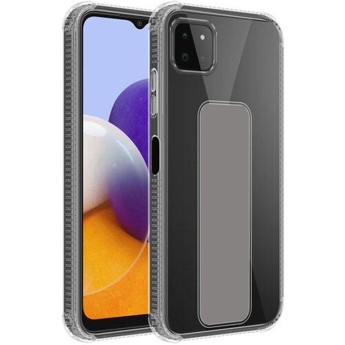 Cadorabo Ohi&amp;scaron;je, združljiv s Samsungom v sivi - za&amp;scaron;čitni pokrov, narejen iz fleksibilnega silikona TPU z držalom in funkcijo stojala, (20593199) Slike
