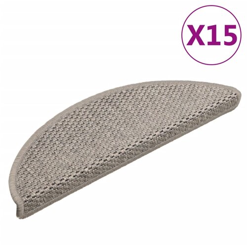 The Living Store Samolepilne preproge za stopnice sisal 15 kosov 56x17x3cm taupe - Preproga Za Stopnice, (21487527) Cene