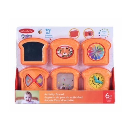 Infunbebe IGRACKA ZA BEBE ACTIVITY BREAD 6M+ (KRISKICE SA AKTIVNOSTIMA) (PL666) Slike
