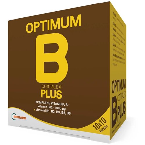 Inpharm kompleks b vitamina optimum b complex plus, 100 kapsula Cene