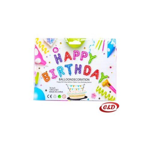  Balon set Happy Birthday Slike