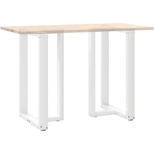  Noge za barski stol T-oblika 2 kom bijele 60x35x(90-91)cm čelik Slike