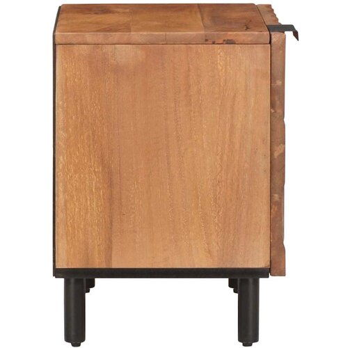  Noćni ormar 2 pcs Smeđa 40 x 33 x 46 cm Čvrsto drvo manga Slike
