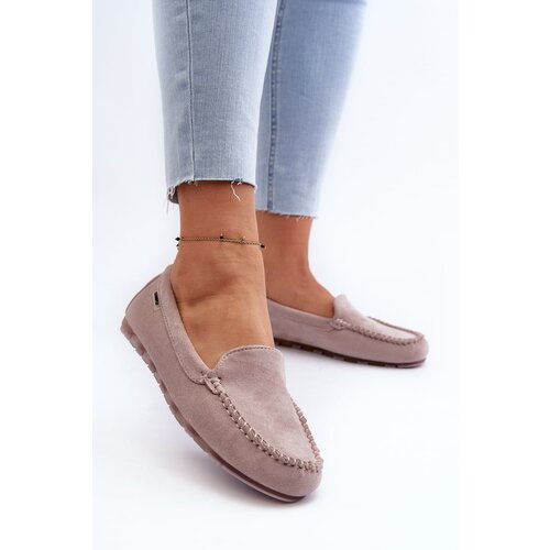 Kesi Women's eco suede loafers, purple Amrutia Cene