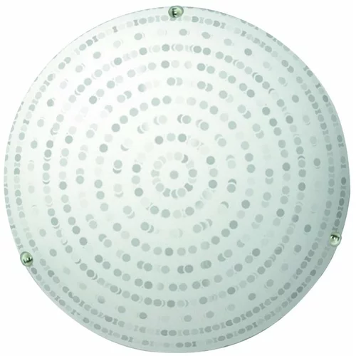Candellux Lighting Bela stropna svetilka s steklenim senčnikom ø 30 cm Circle – Candellux Lighting