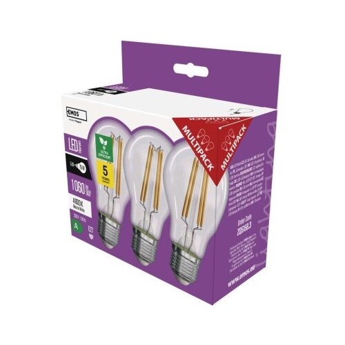  LED žarnica Filament A CLASS A60 / E27 / 5 W (75 W) / 1 060 lm / nevtralno bela 3/1 Cene