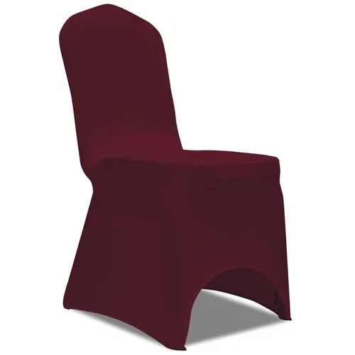 vidaXL Rastezljiva presvlaka za stolicu, bordo, 50 kom