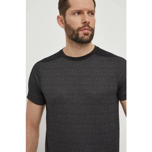 Calvin Klein Kratka majica za vadbo črna barva