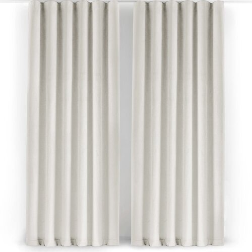 Filumi Kremno bela žametna zavesa za delno zatemnitev 530x300 cm Velto &amp;ndash; Slike