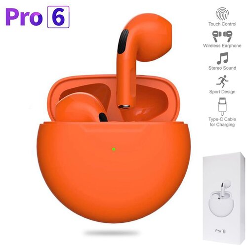  Bluetooth slusalice airpods Pro6 narandzaste hq Cene