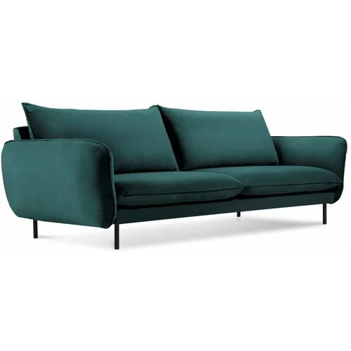 Cosmopolitan Design petrolej zeleni baršunasti kauč Vienna, 230 cm