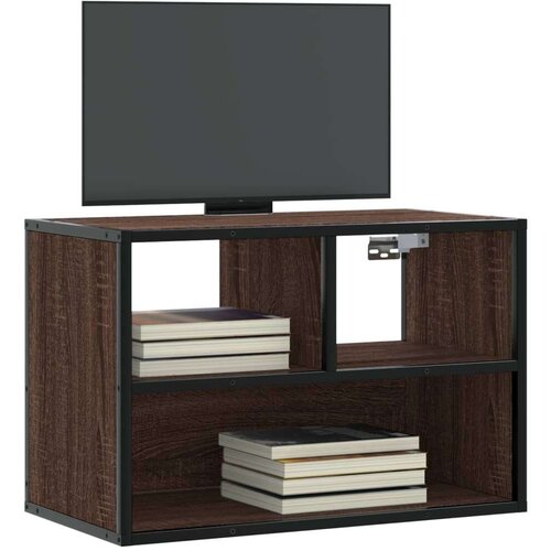 VidaXL TV ormarić boja hrasta 60x31x39,5 cm konstruirano drvo i metal Slike