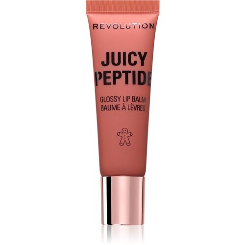 Makeup Revolution Xmas 2025 Juicy Peptide balzam za ustnice s peptidi odtenek Gingerbread 8 ml Slike
